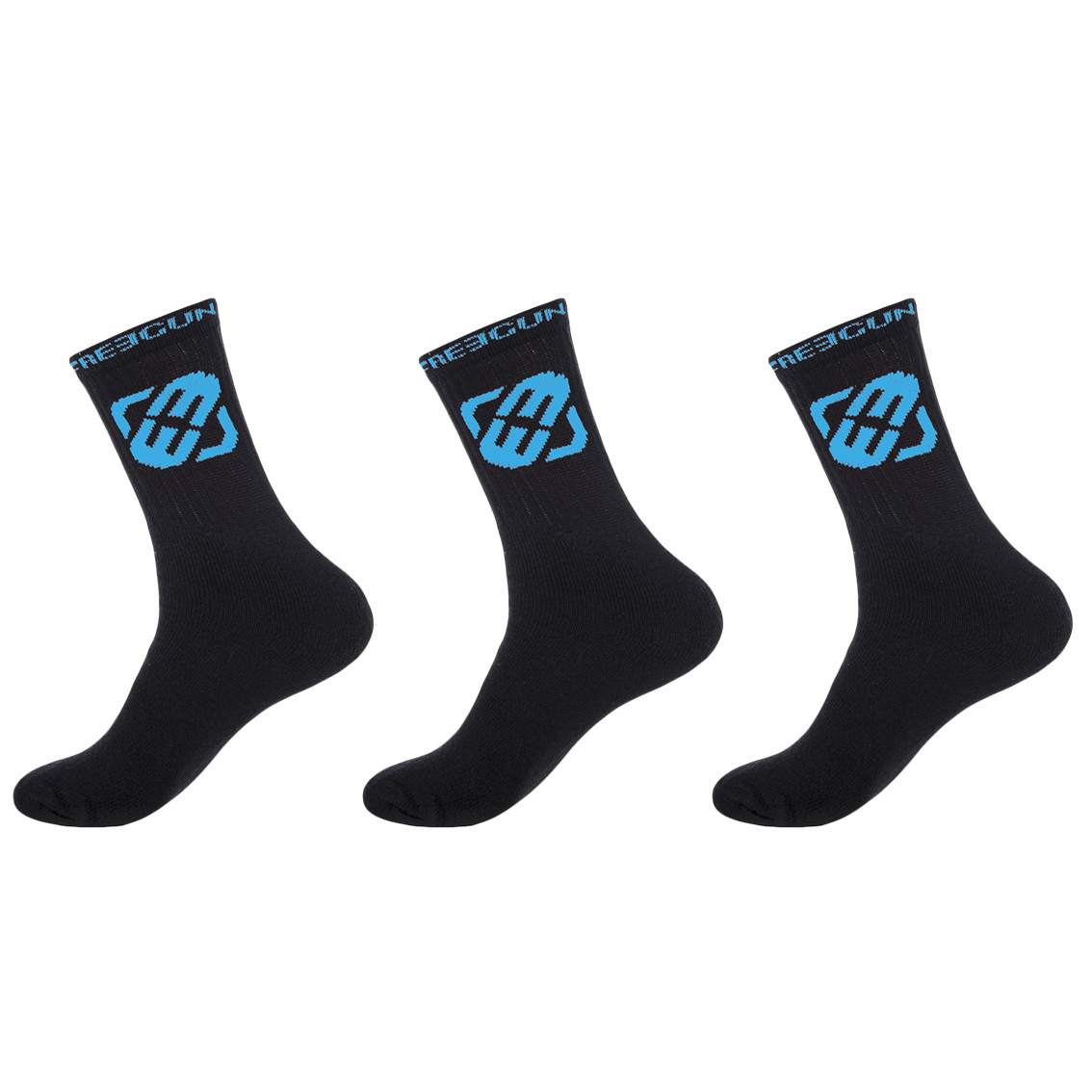 Lot de 3 paires de chaussettes tennis freegun (photo) Lot de 3 paires de chaussettes tennis freegun