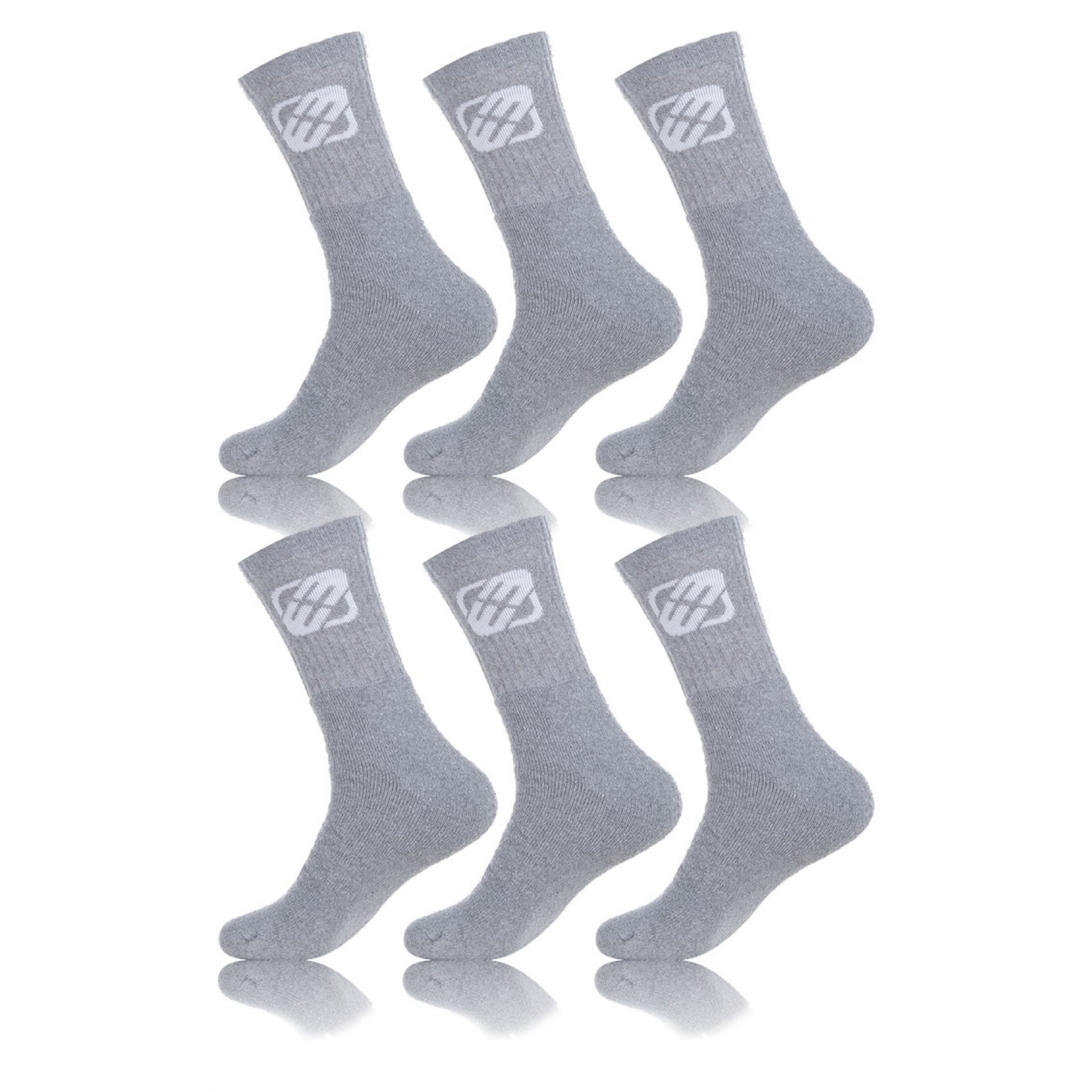 Lot de 6 paires de chaussettes freegun homme uni grises (photo) Lot de 6 paires de chaussettes freegun homme uni grises (photo)