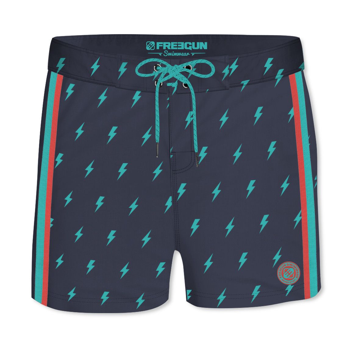Boardshort soft touch garçon ceinture plate flash (photo) Boardshort soft touch garçon ceinture plate flash