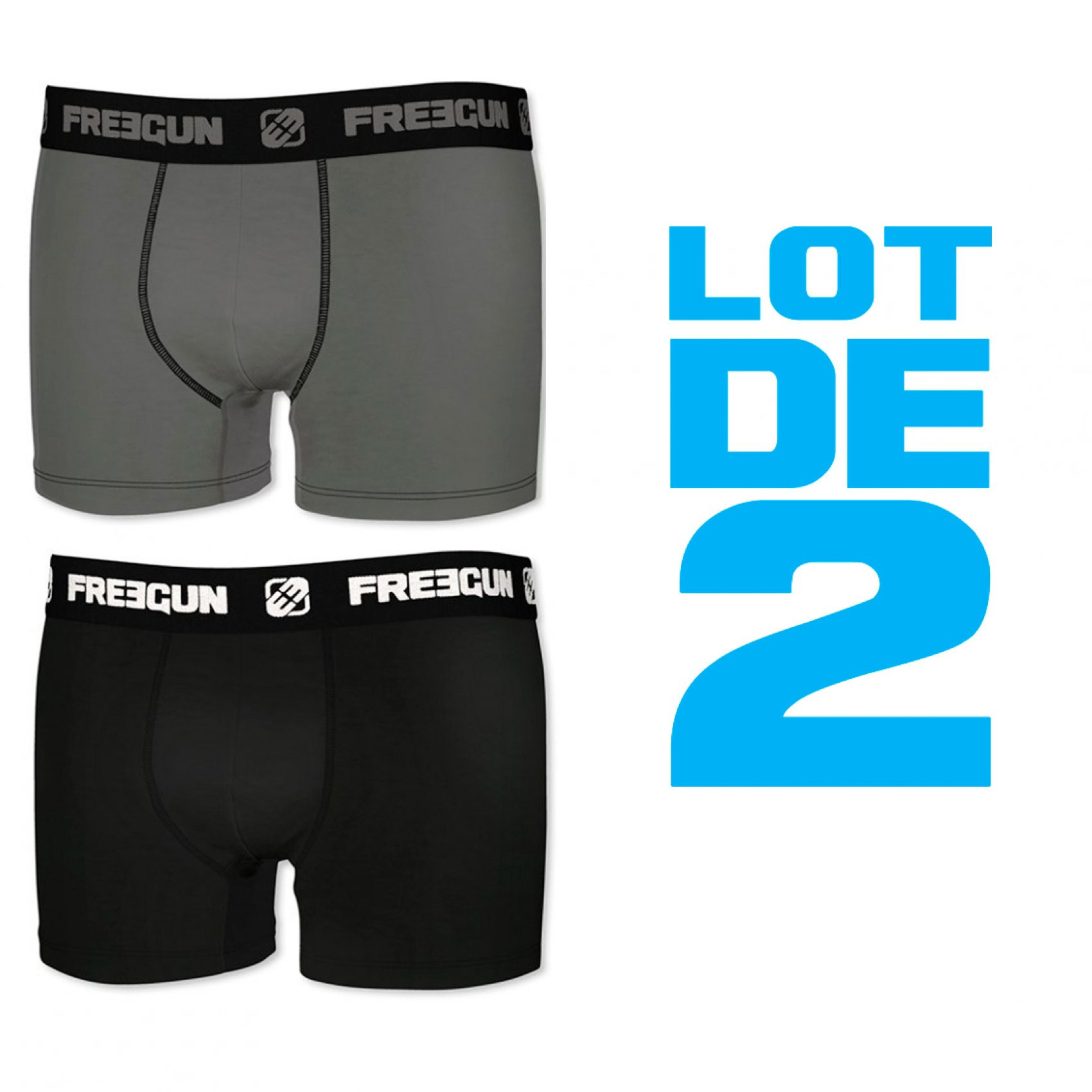 Lot de 2 boxers homme coton iceg (photo) Lot de 2 boxers homme coton iceg (photo)