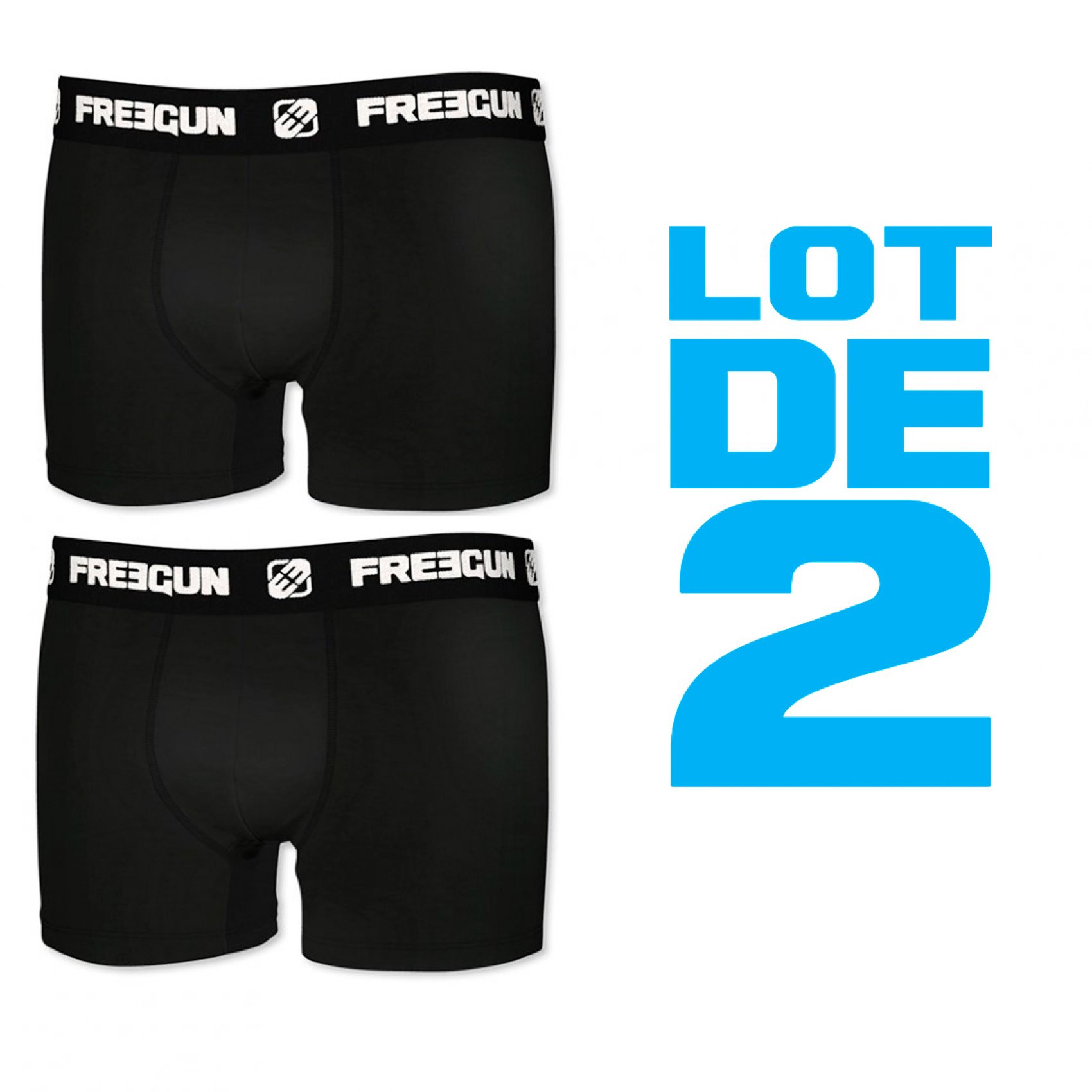 Lot de 2 boxers homme coton icen (photo) Lot de 2 boxers homme coton icen (photo)
