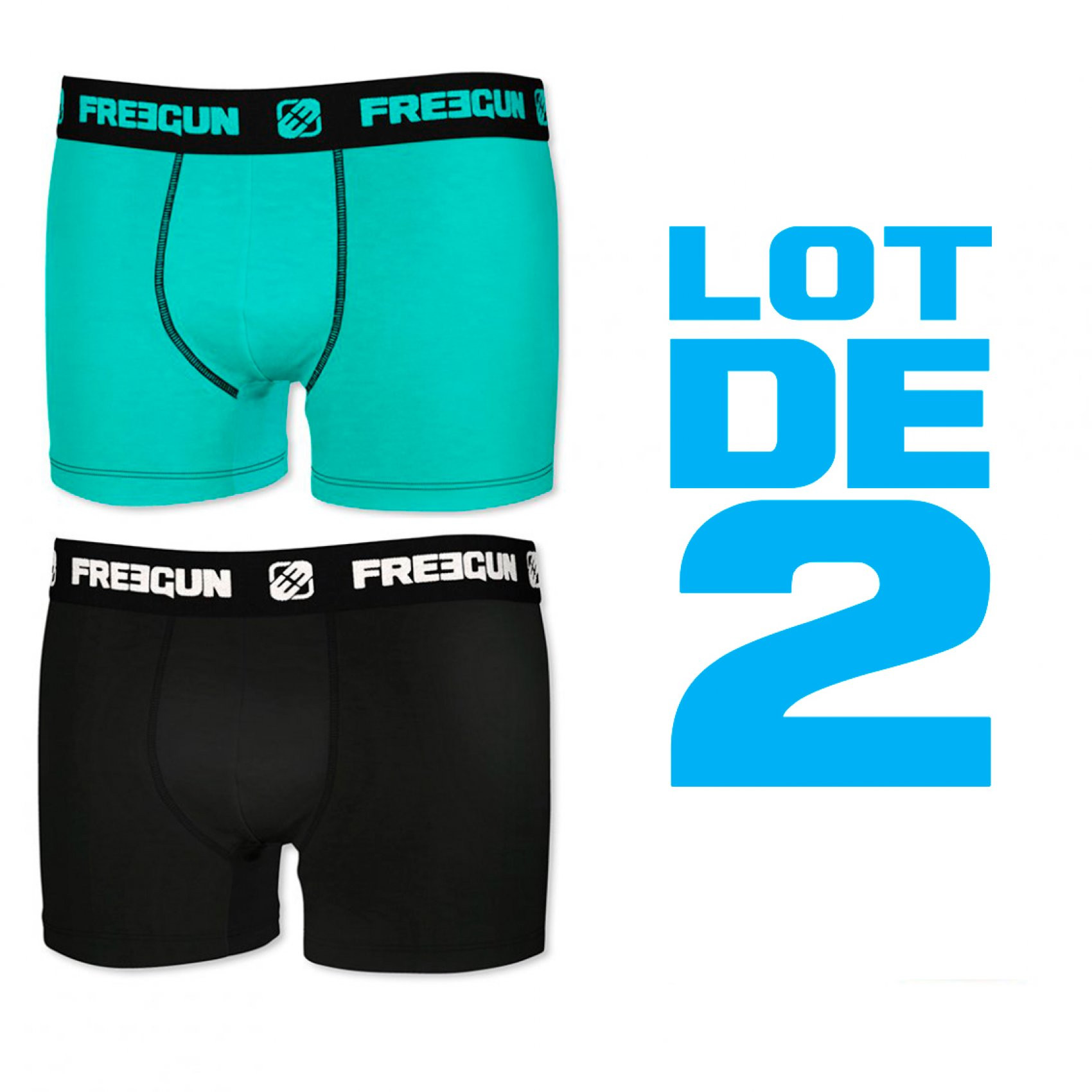 Lot de 2 boxers homme coton icet (photo) Lot de 2 boxers homme coton icet (photo)
