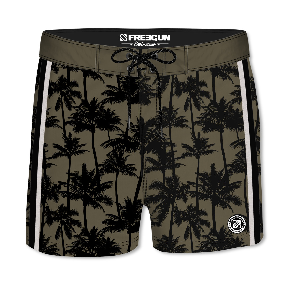 Boardshort court freegun homme palmier (photo) Boardshort court freegun homme palmier