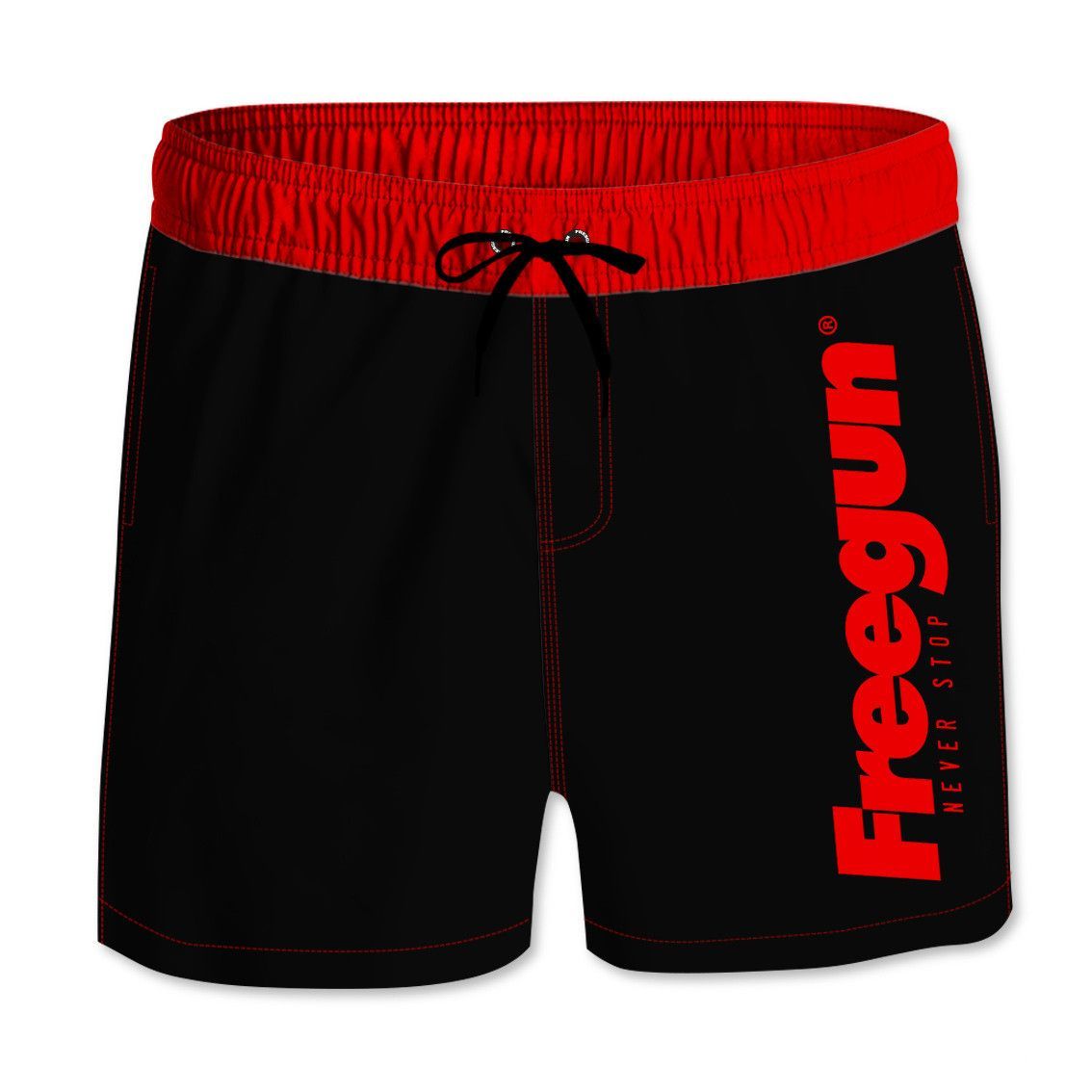Boardshort court freegun garçon ceinture élastique et colorée (photo) Boardshort court freegun garçon ceinture élastique et colorée