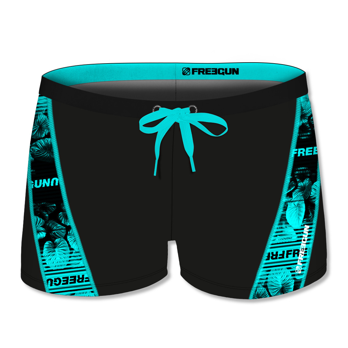 Boxer de bain garçon avec empiècement imprimé sur cuisse hit2 (photo) Boxer de bain garçon avec empiècement imprimé sur cuisse hit2