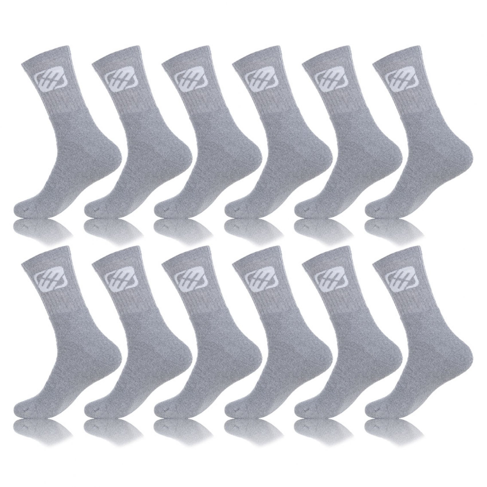 Lot de 12 paires de chaussettes feegun homme grises (photo) Lot de 12 paires de chaussettes feegun homme grises (photo)