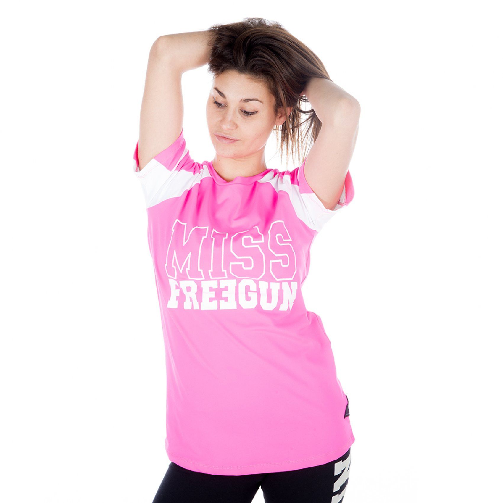 T-shirt freegun femme manches courtes (photo) T-shirt freegun femme manches courtes
