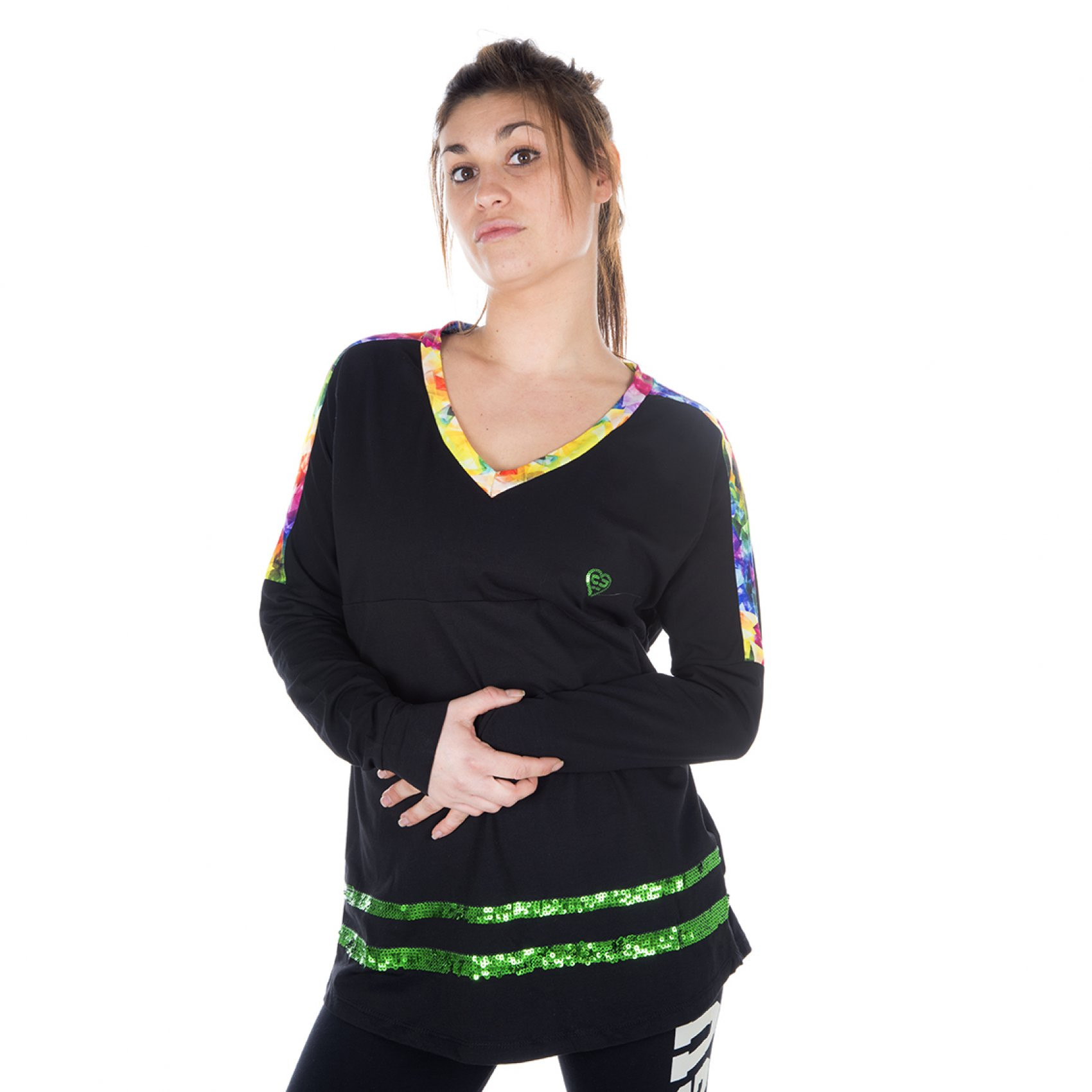 T-shirt manches longues femme triangle miss freegun (photo) T-shirt manches longues femme triangle miss freegun (photo)