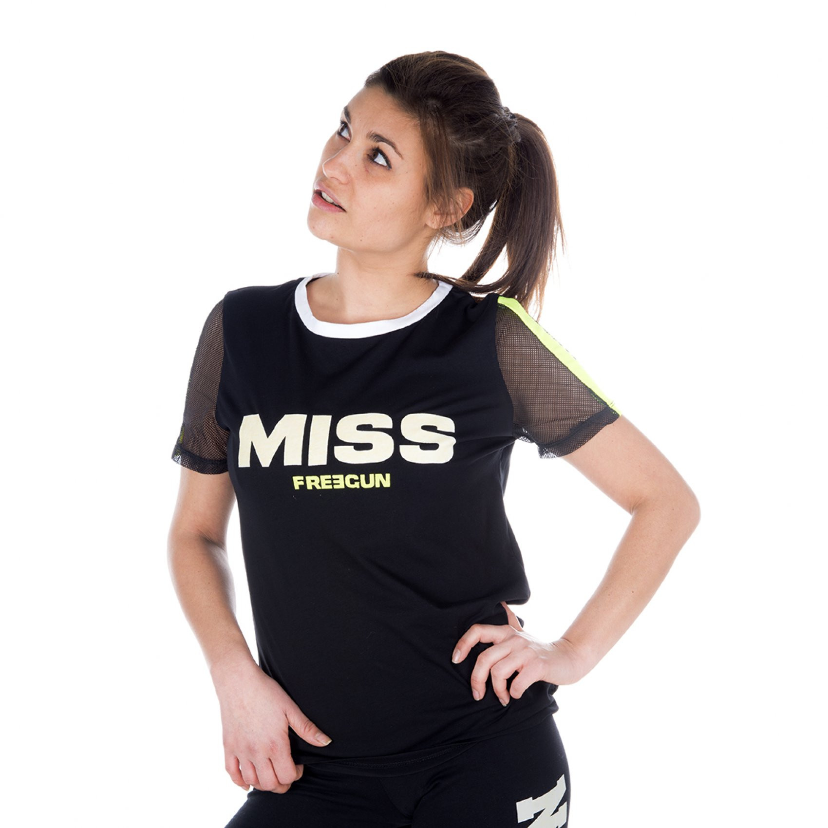 T-shirt manches courtes femme uni miss freegun (photo) T-shirt manches courtes femme uni miss freegun (photo)