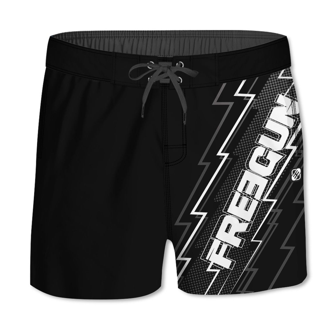 Boardshort court homme avec ceinture demi-élastiquée Boardshort court homme avec ceinture demi-élastiquée