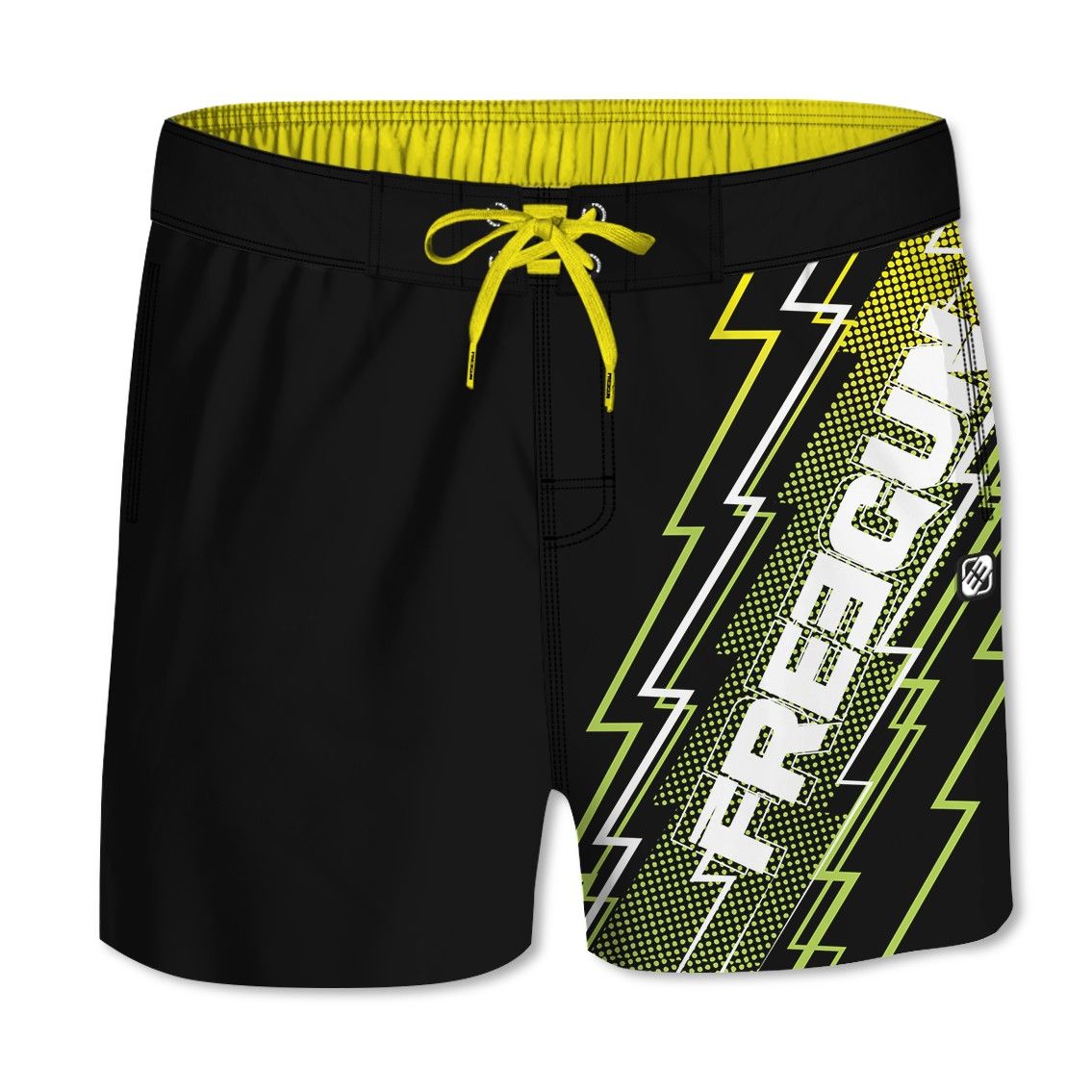 Boardshort court homme avec ceinture demi-élastiquée Boardshort court homme avec ceinture demi-élastiquée