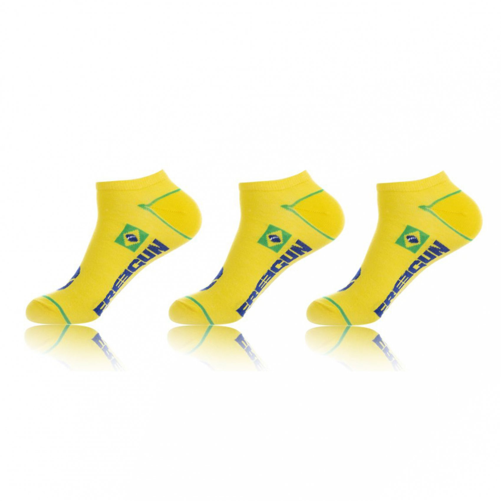 Lot de 3 chaussettes freegun bresil (photo) Lot de 3 chaussettes freegun bresil (photo)