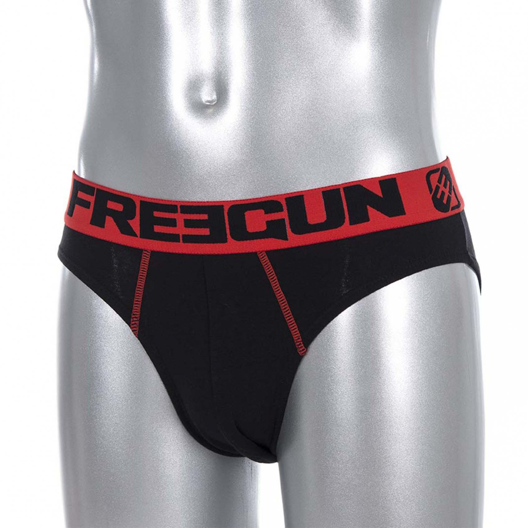 Slip coton homme uni rouge freegun