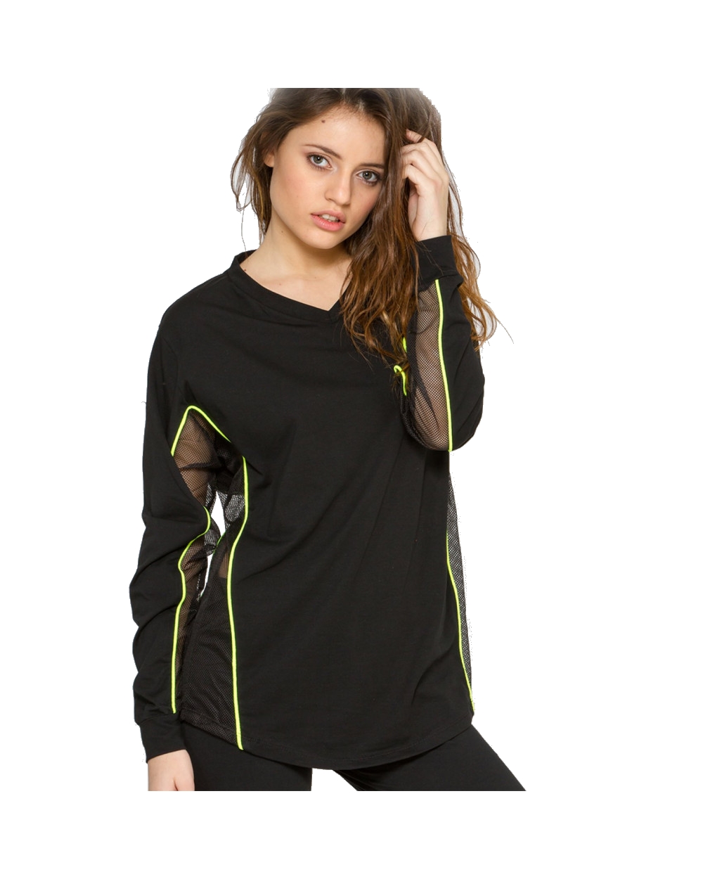 T-shirt manches longues miss freegun résille (photo) T-shirt manches longues miss freegun résille (photo)