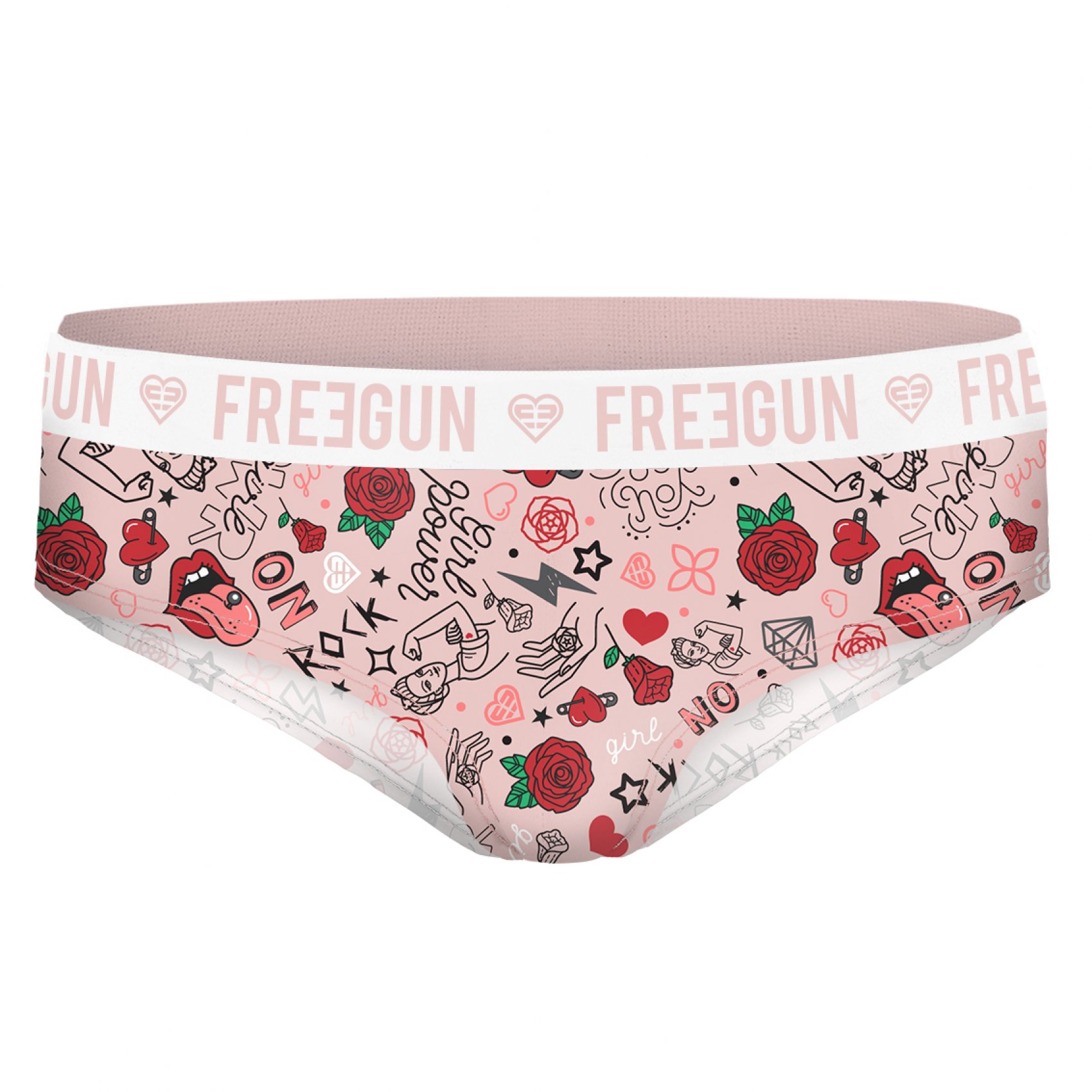 Boxer femme miss freegun roses (photo) Boxer femme miss freegun roses (photo)