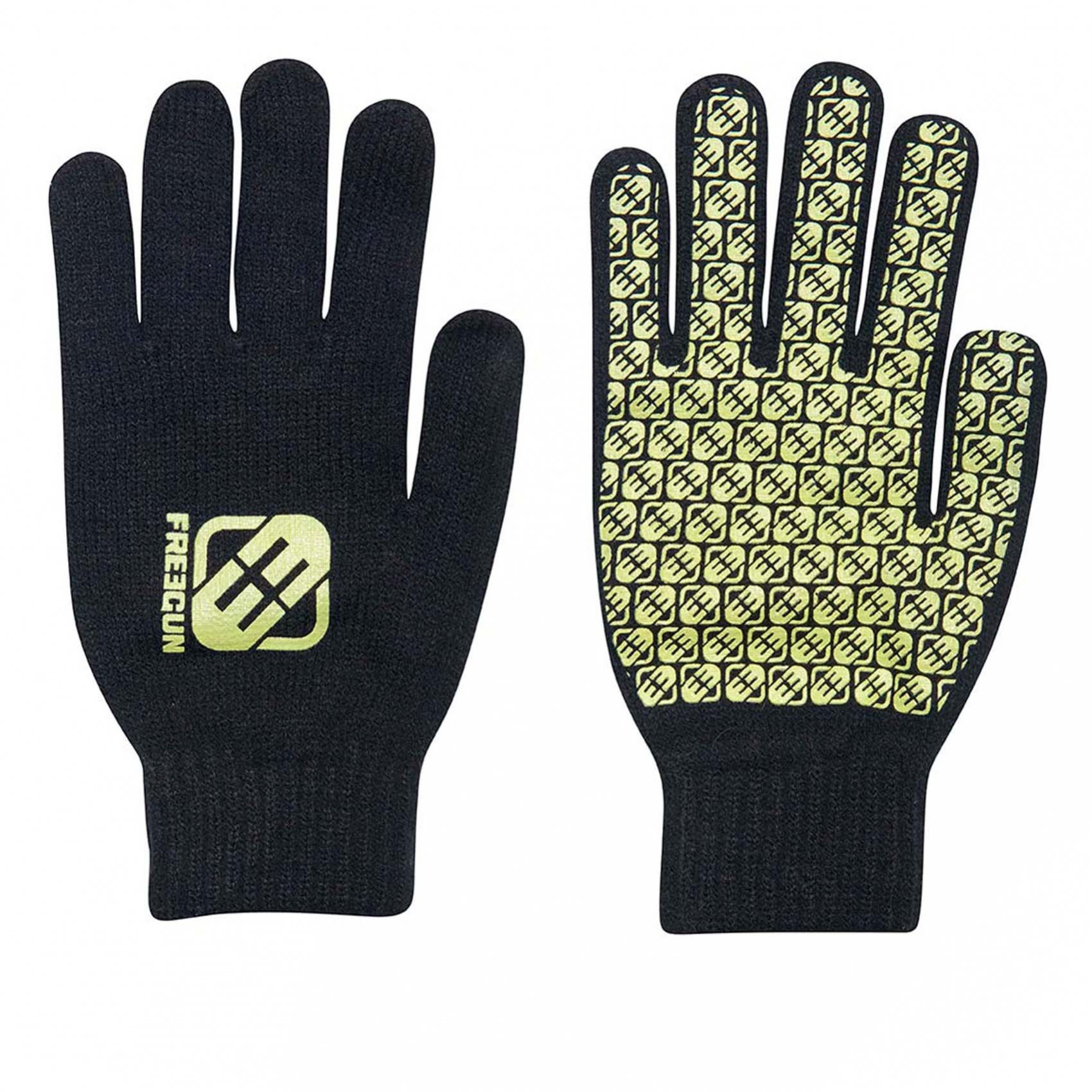 Paire de gants homme logo vert freegun (photo) Paire de gants homme logo vert freegun (photo)