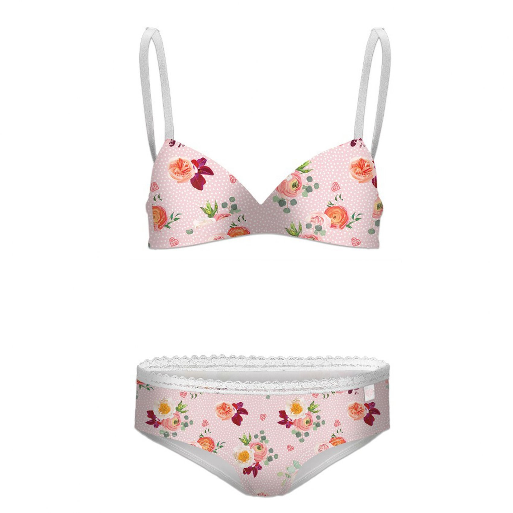 Ensemble boxer fille roses miss freegun (photo) Ensemble boxer fille roses miss freegun (photo)