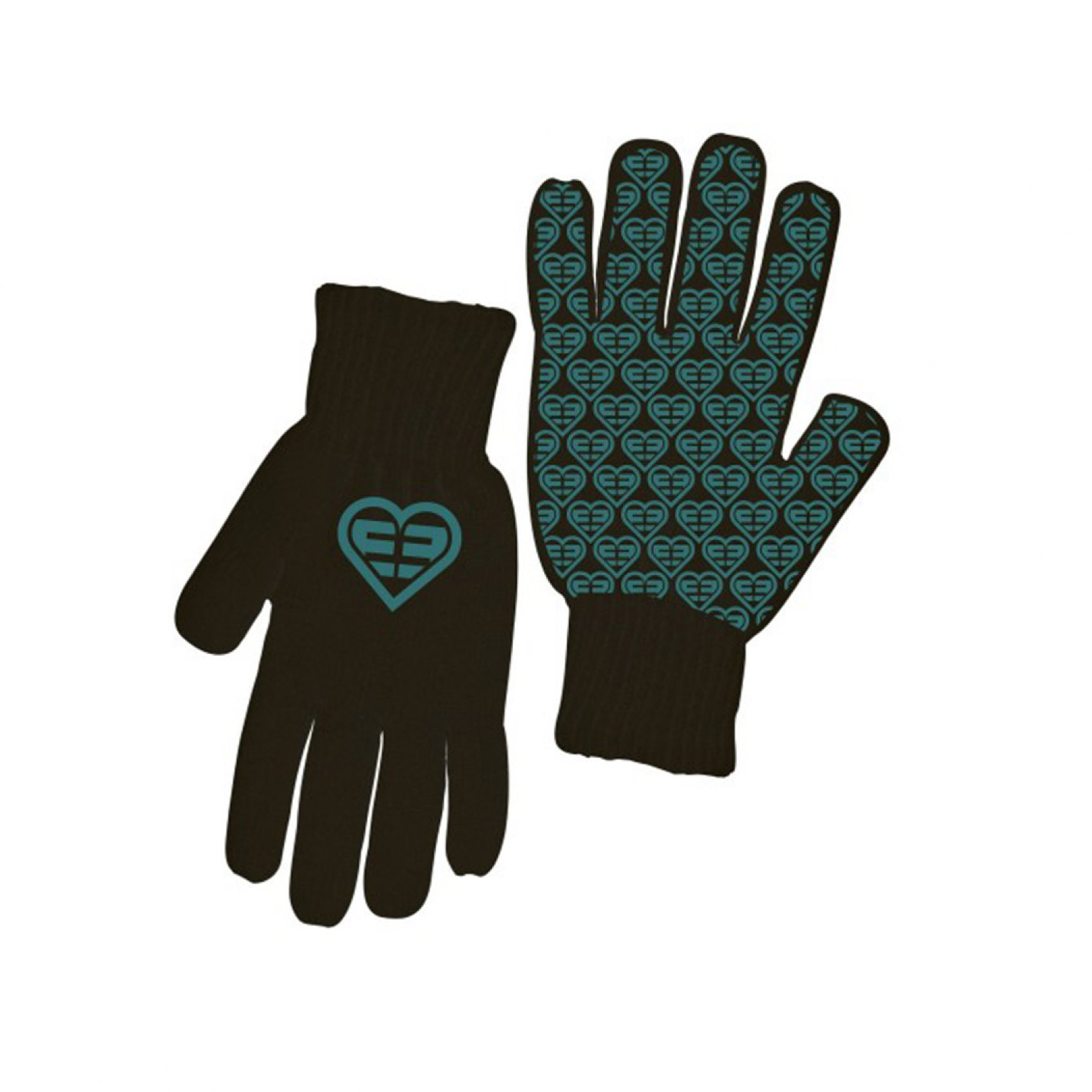 Paire de gants femme logo bleu freegun (photo) Paire de gants femme logo bleu freegun (photo)