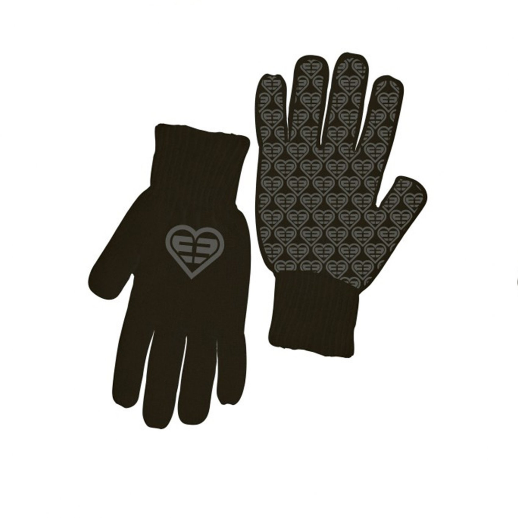 Paire de gants fille logo gris freegun (photo) Paire de gants fille logo gris freegun (photo)