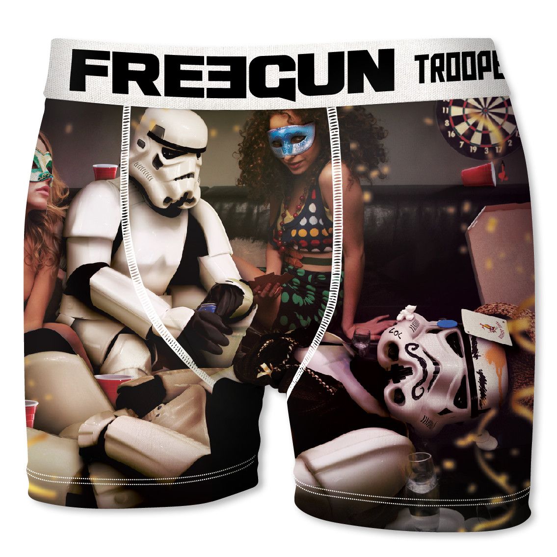 Boxer homme freegun stormtrooper mask blanc (photo) Boxer homme freegun stormtrooper mask blanc (photo)