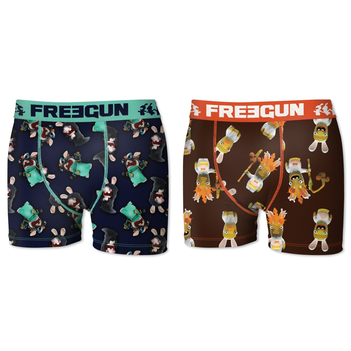 Lot de 2 boxers homme lapins crétins (photo) Lot de 2 boxers homme lapins crétins (photo)