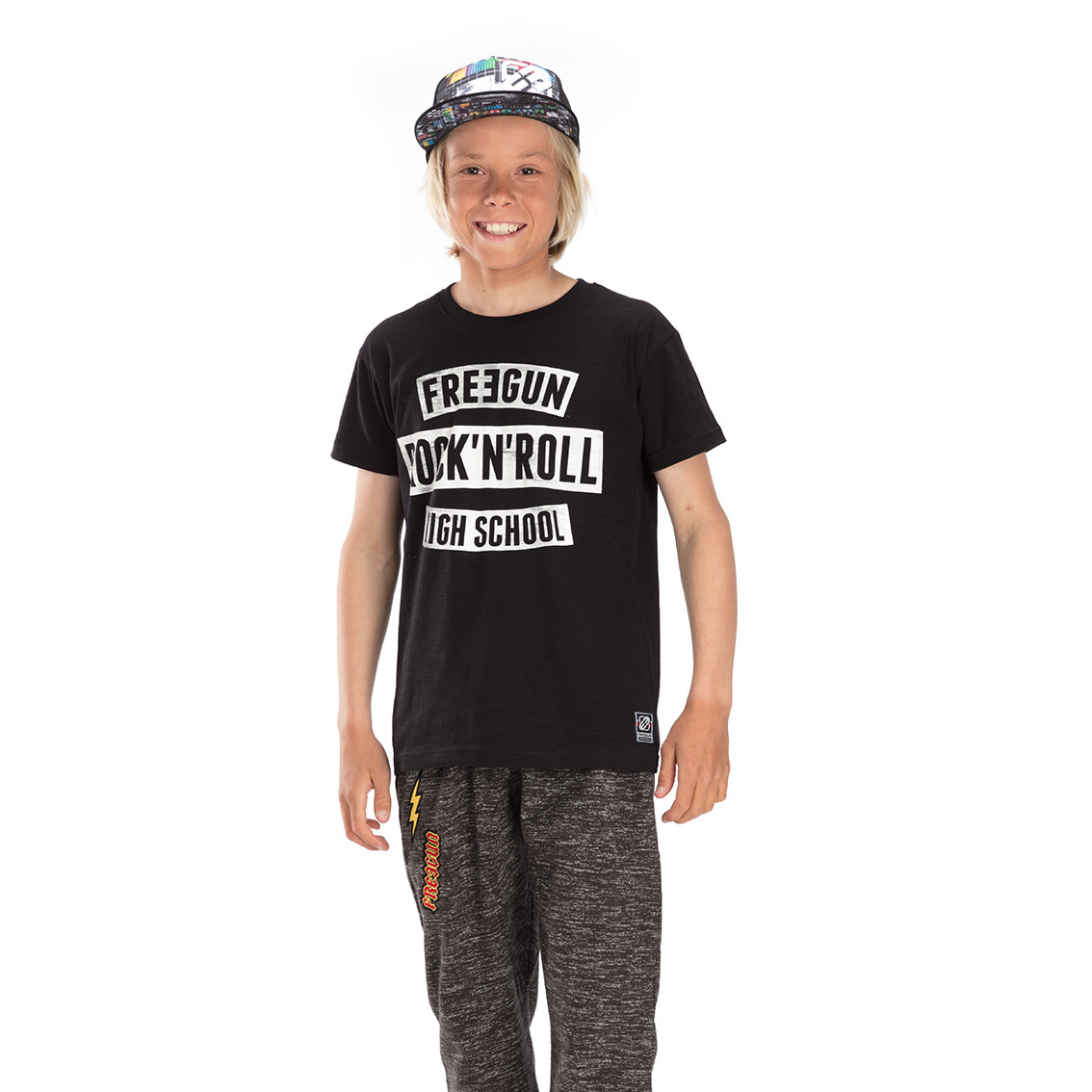 T-shirt freegun rock noir et blanc (photo) T-shirt freegun rock noir et blanc (photo)