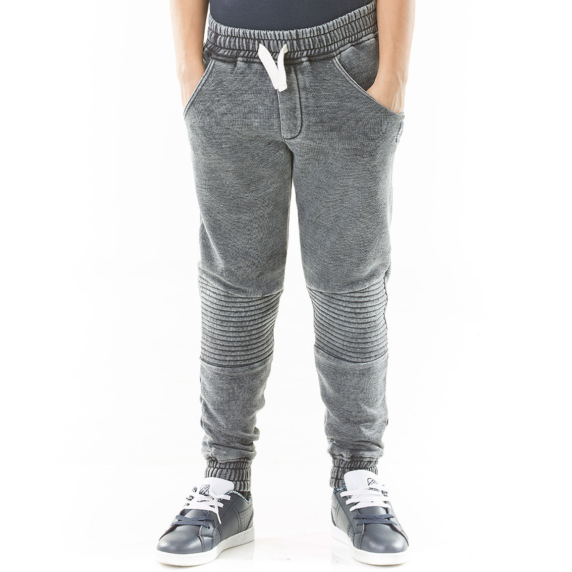 Bas de jogging freegun uni gris chiné