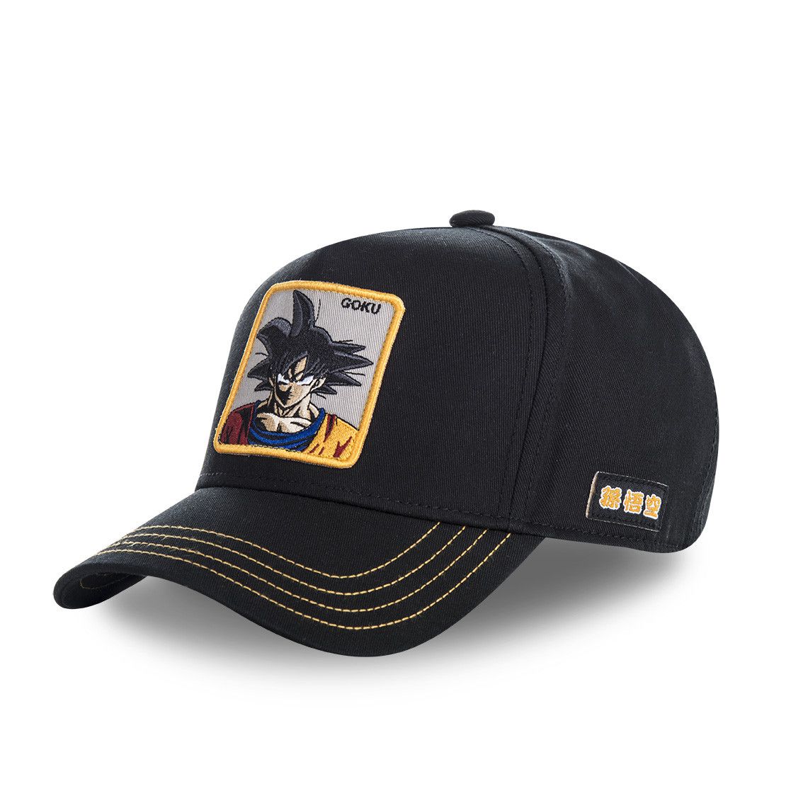 Casquette capslab dragon ball z goku noir filet jaune (photo) Casquette capslab dragon ball z goku noir filet jaune (photo)