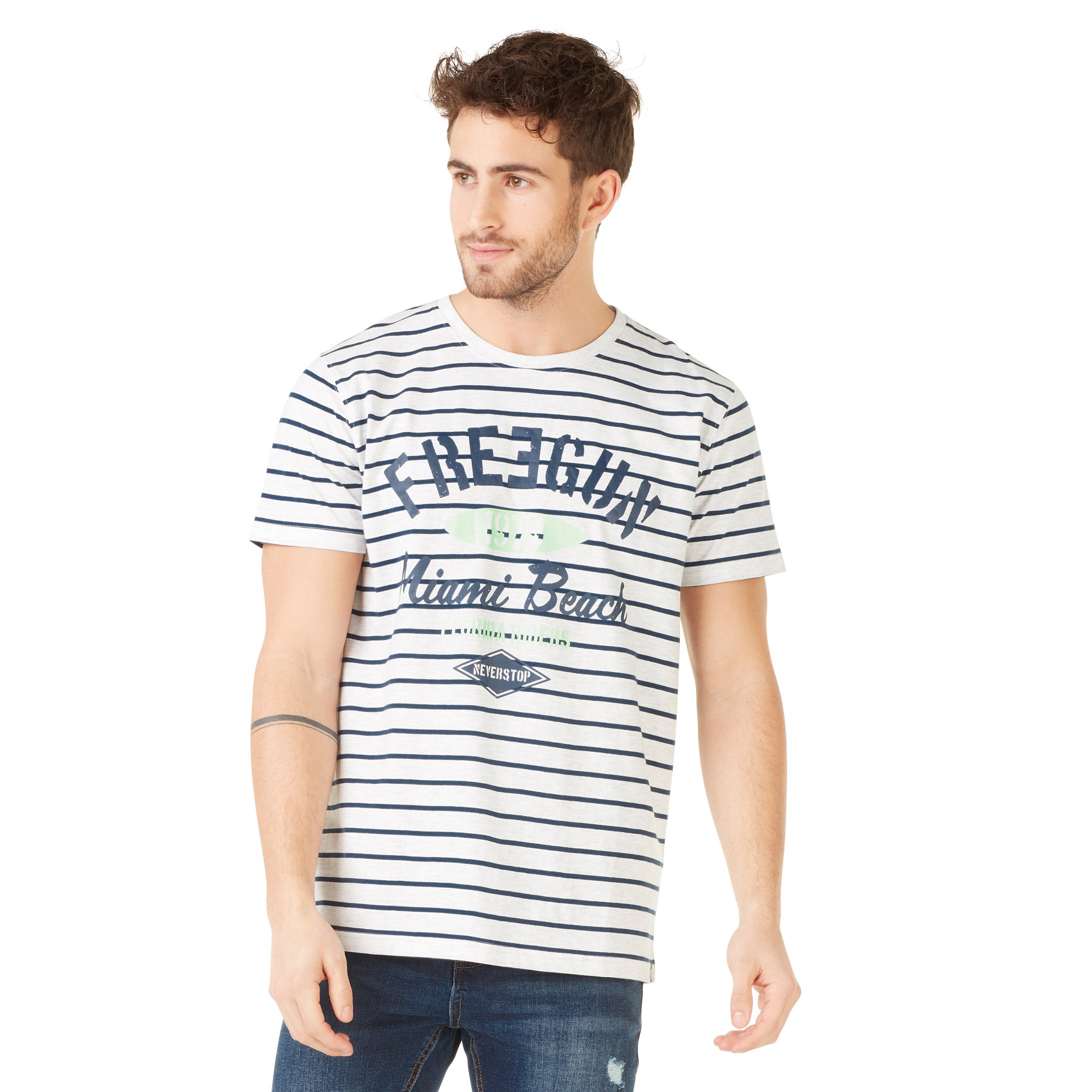 T-shirt homme freegun miami gris (photo) T-shirt homme freegun miami gris (photo)