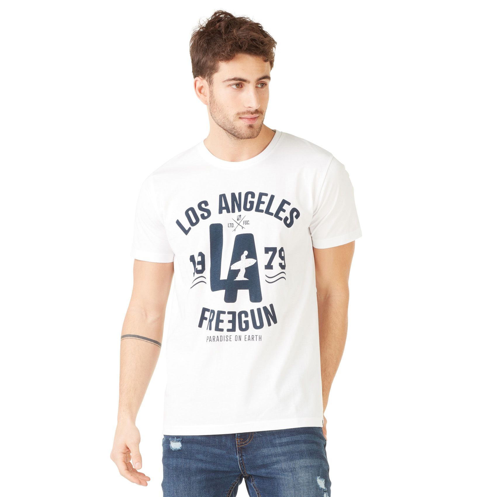 T-shirt freegun homme los angeles (photo) T-shirt freegun homme los angeles