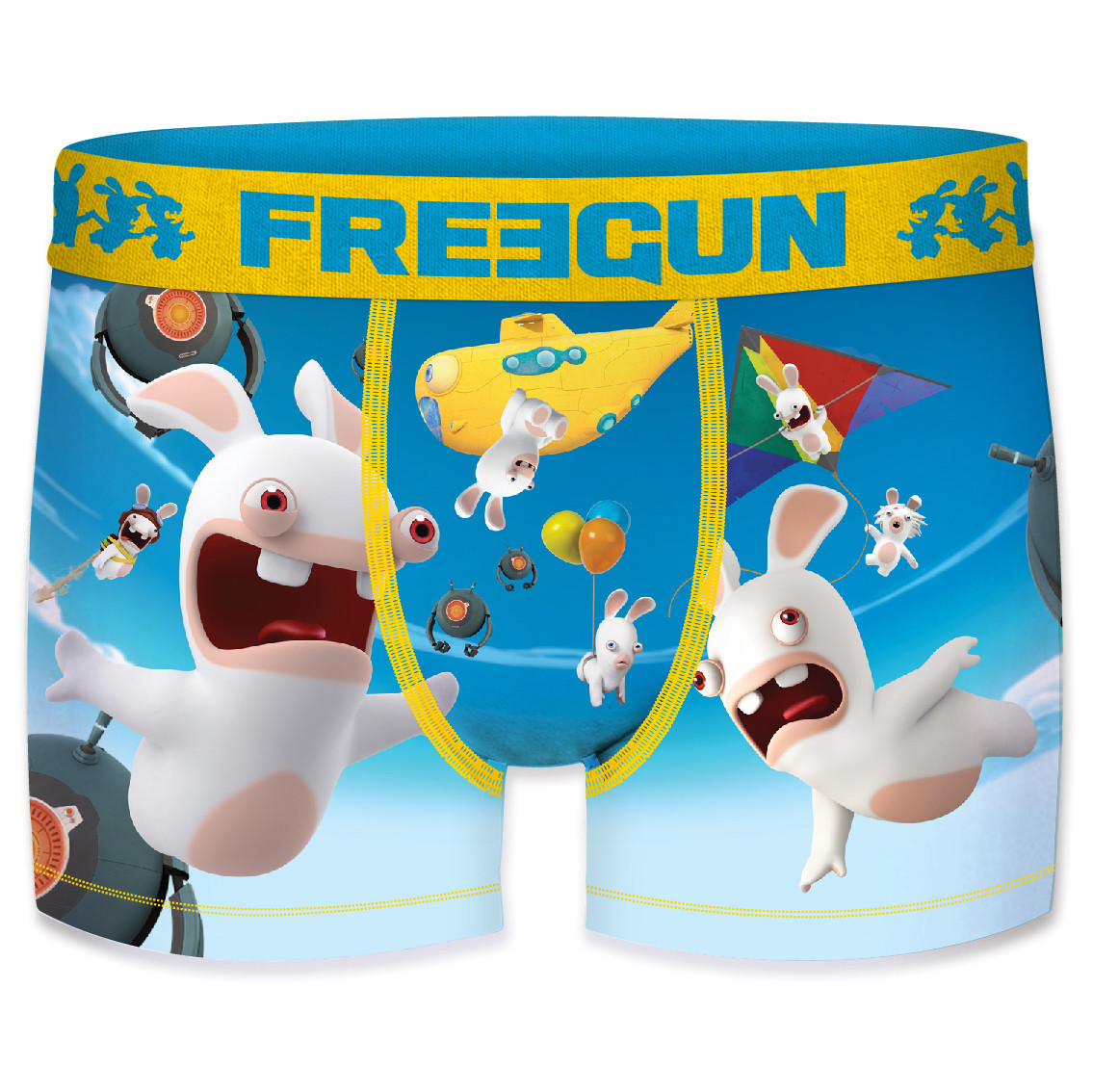 Boxer garçon lapins crétins sky bleu (photo) Boxer garçon lapins crétins sky bleu (photo)