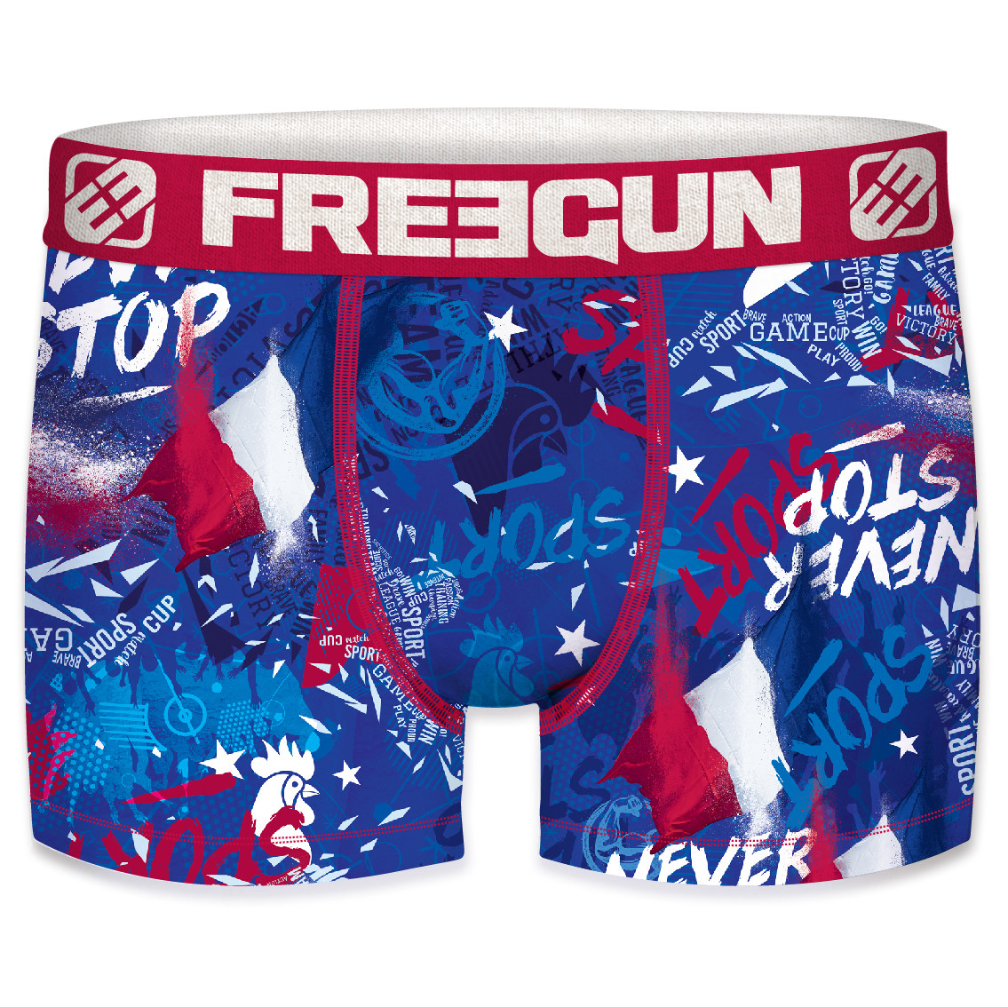Boxer garçon france bleu (photo) Boxer garçon france bleu (photo)