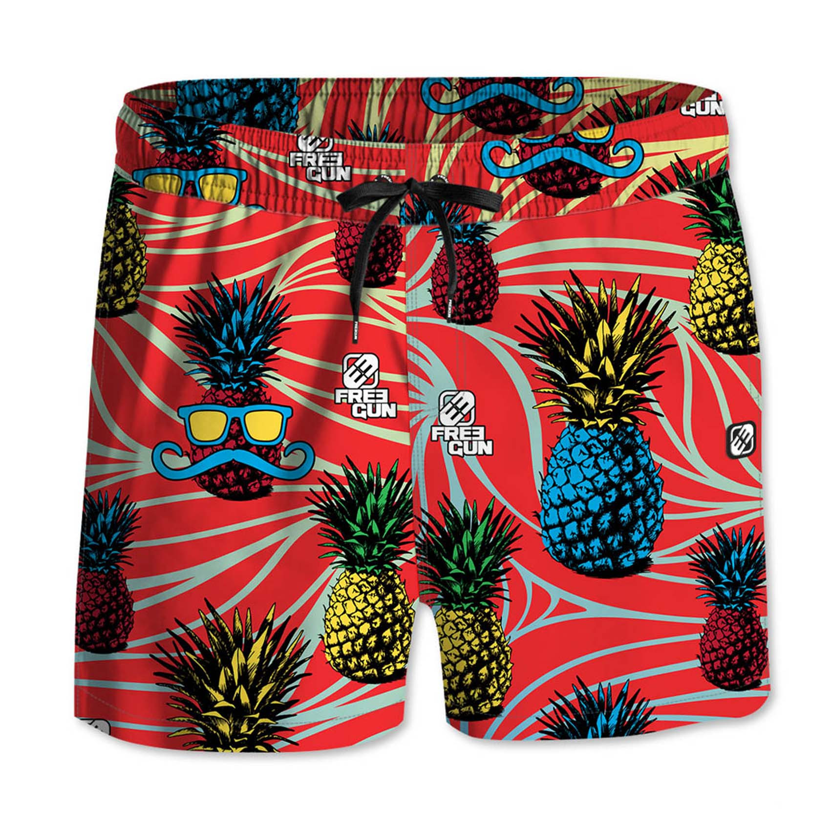 Boardshort court garçon freegun ananas rouge (photo) Boardshort court garçon freegun ananas rouge (photo)