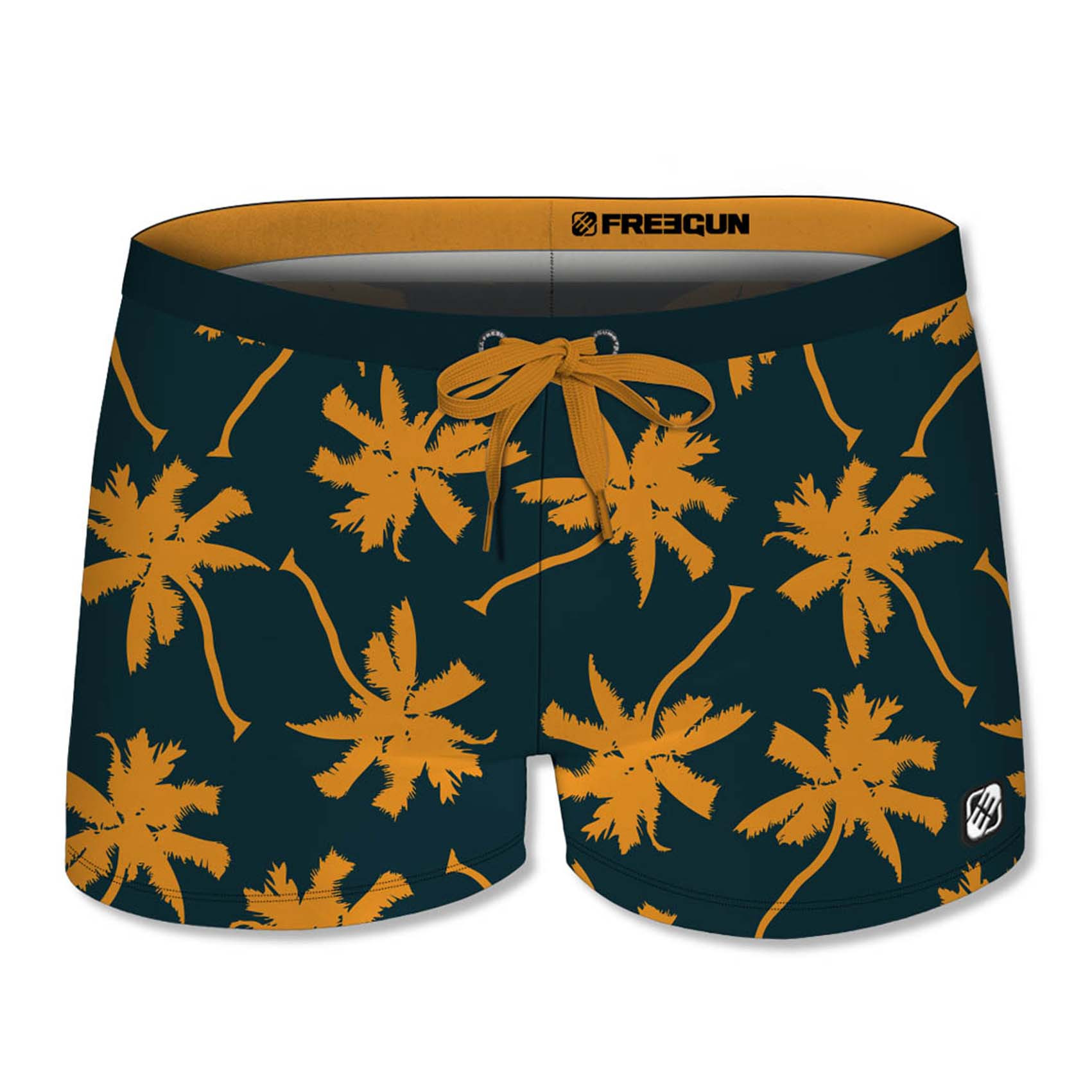 Boxer de bain bébé freegun palmiers orange et vert (photo) Boxer de bain bébé freegun palmiers orange et vert (photo)