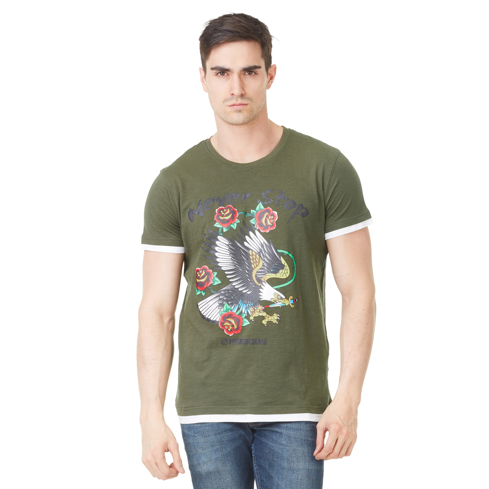 T-shirt homme aigle (photo) T-shirt homme aigle (photo)