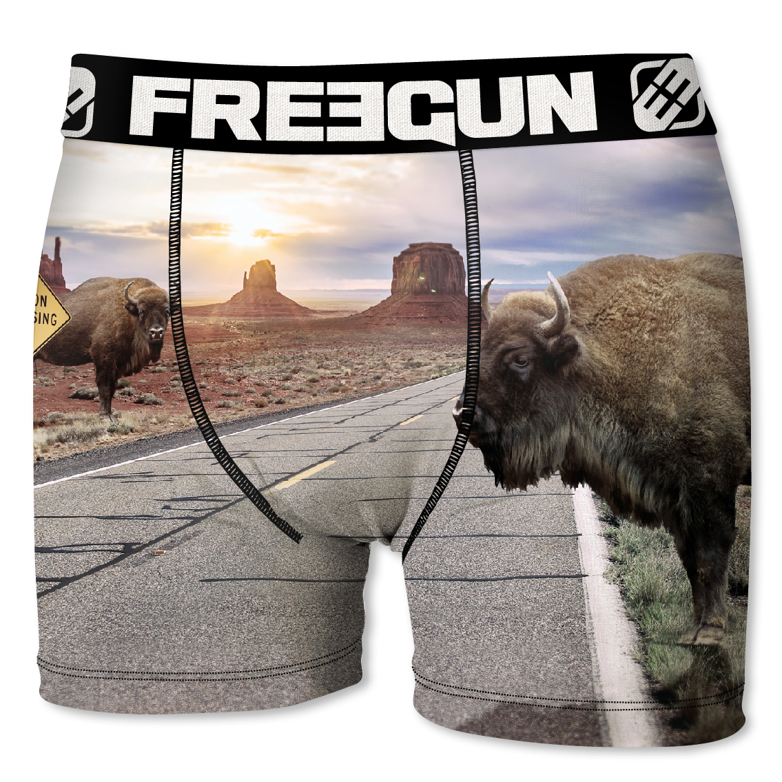 Boxer enfant freegun bison gris (photo) Boxer enfant freegun bison gris (photo)