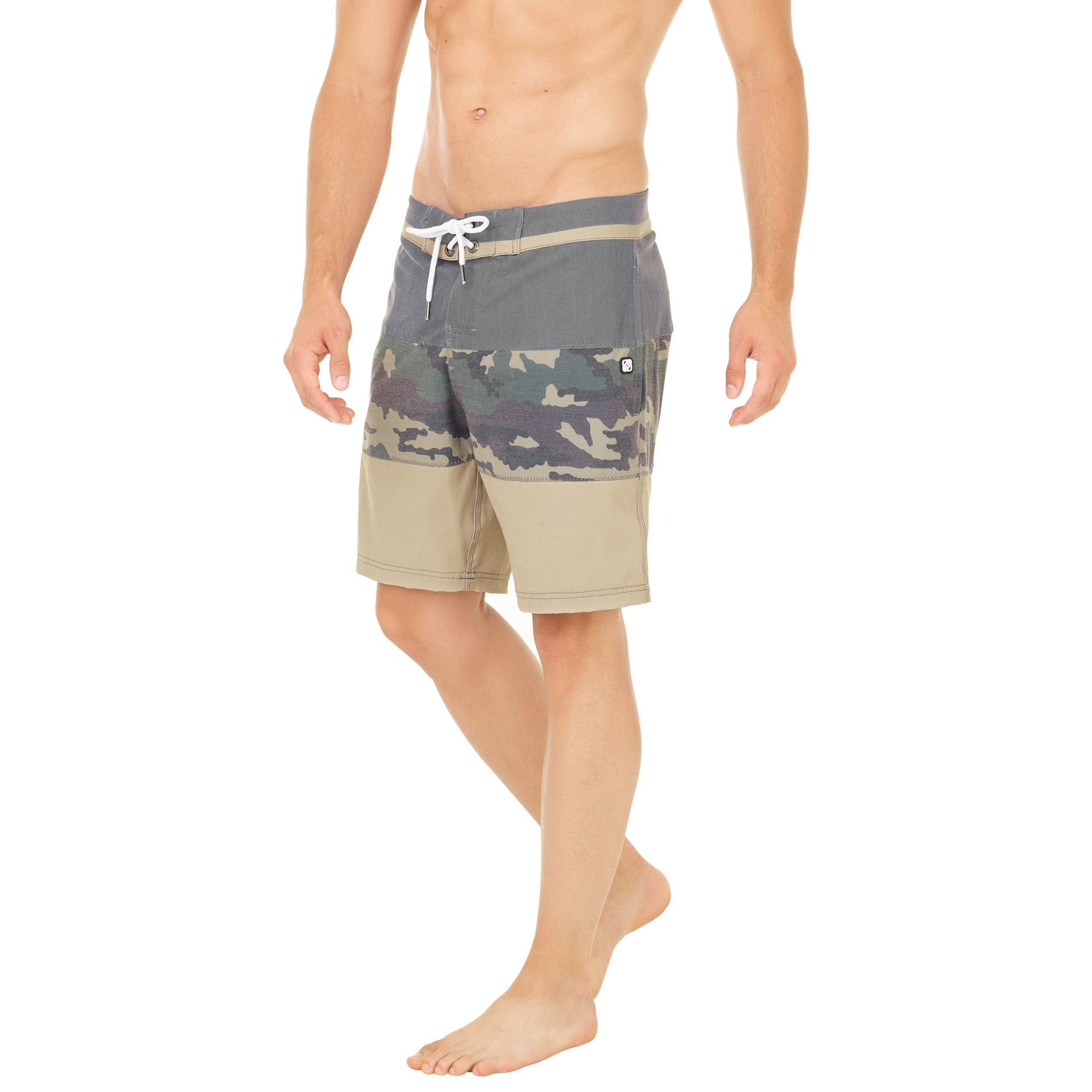 Boardshort court homme band camouflage vert (photo) Boardshort court homme band camouflage vert