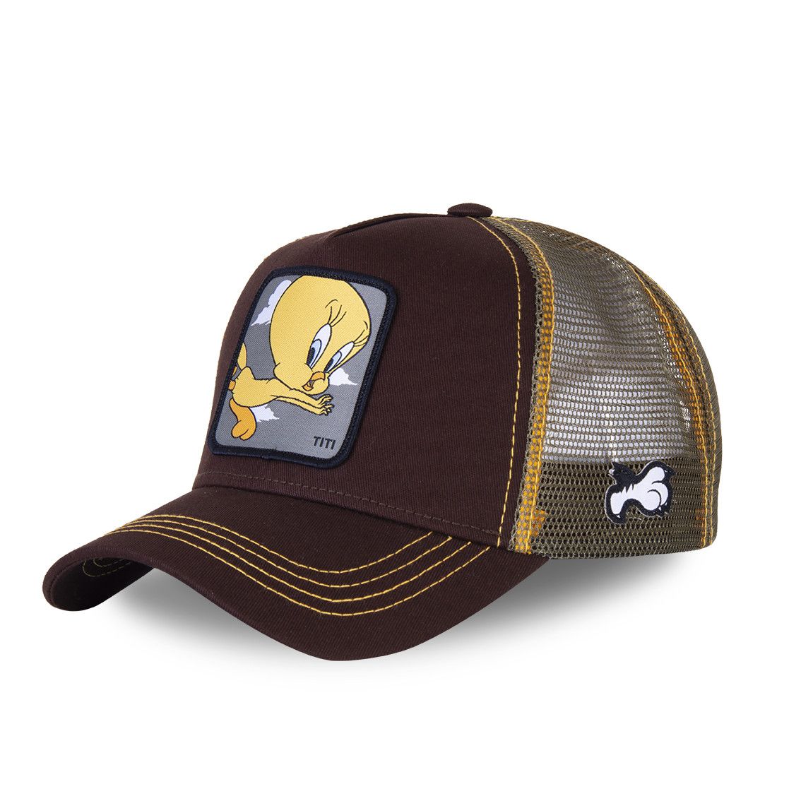 Casquette capslab trucker looney tunes titi noir (photo) Casquette capslab trucker looney tunes titi noir