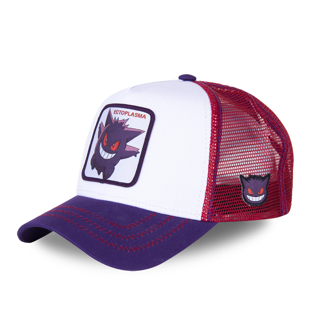 Casquette capslab trucker pokemon gengar blanc (photo) Casquette capslab trucker pokemon gengar blanc