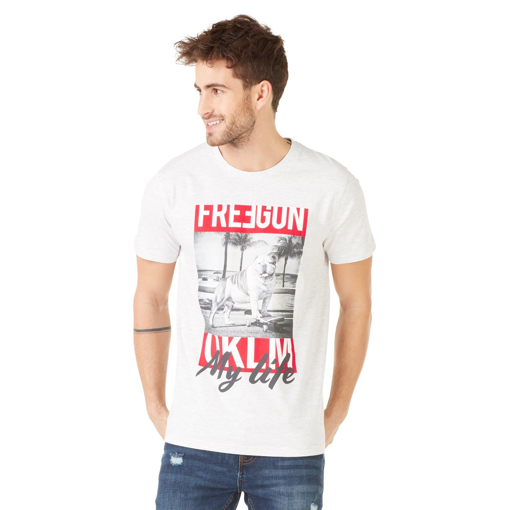T-shirt freegun homme oklm (photo) T-shirt freegun homme oklm