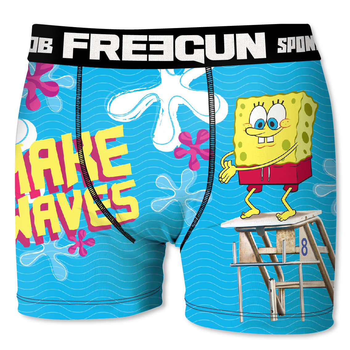 Boxer microfibre homme bob l'eponge plongée (photo) Boxer microfibre homme bob l'eponge plongée (photo)