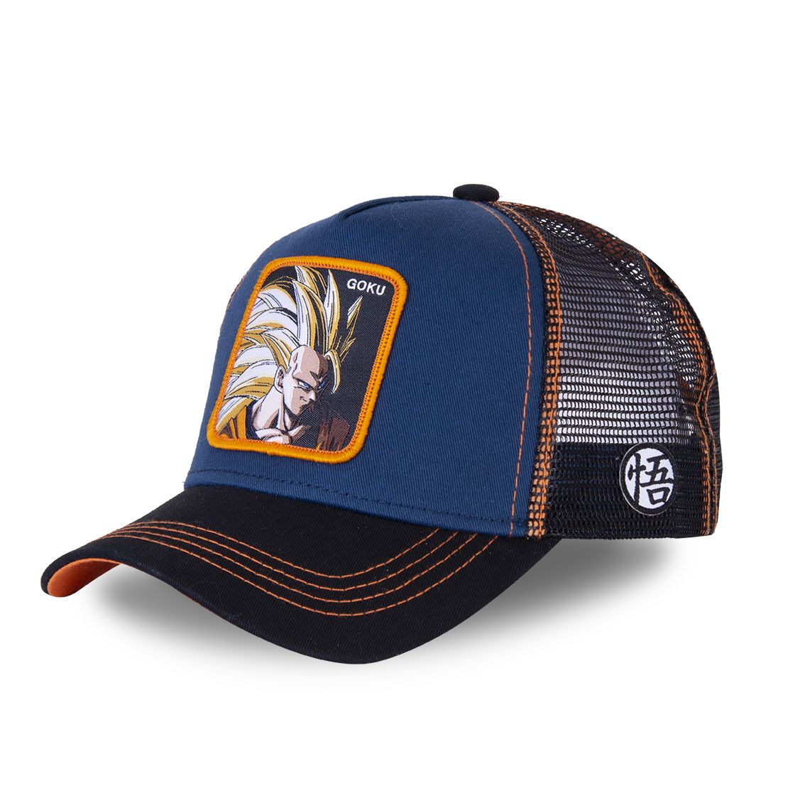 Casquette capslab trucker dragon ball z sangoku super saiyan bleu (photo) Casquette capslab trucker dragon ball z sangoku super saiyan bleu