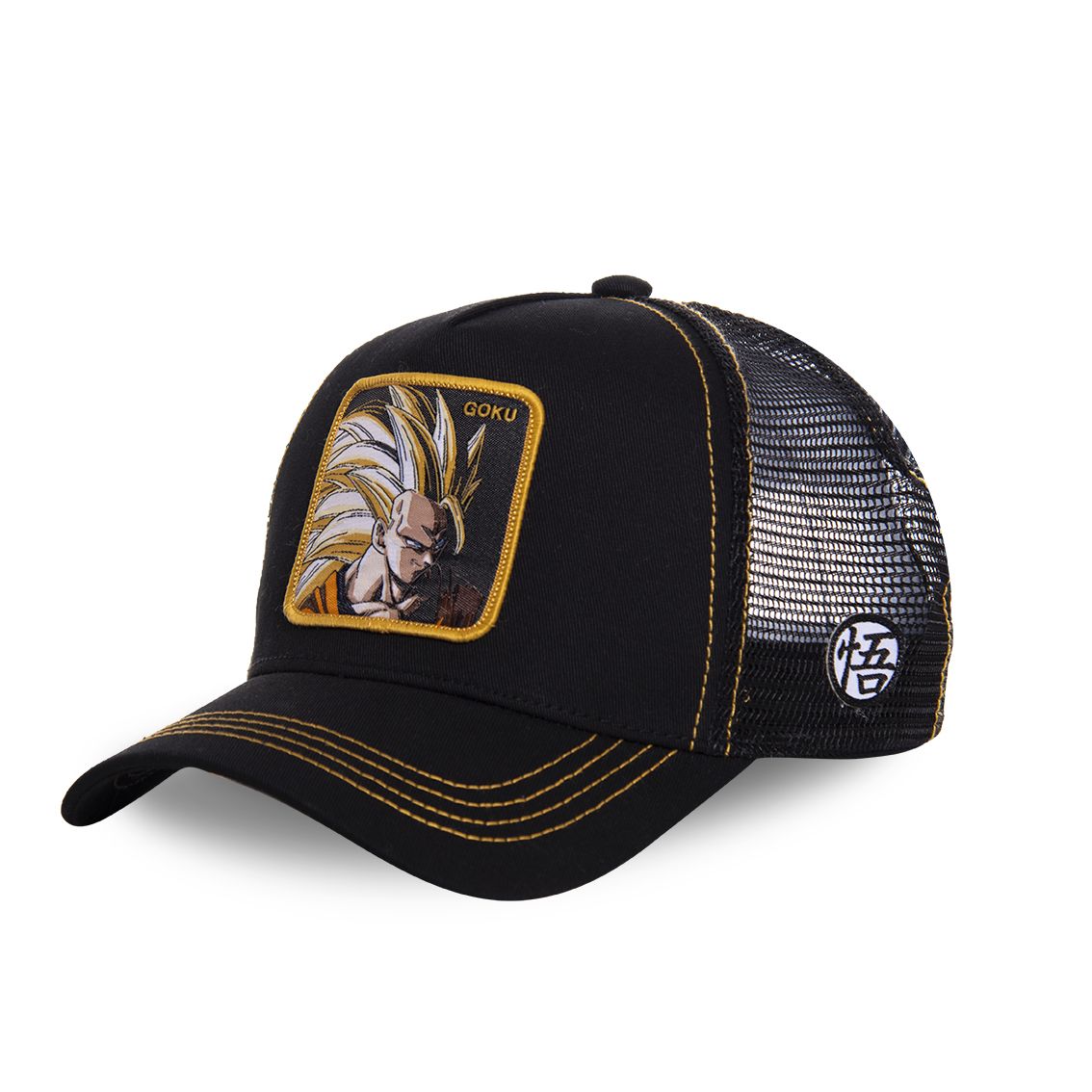 Casquette capslab trucker dragon ball z sangoku super saiyan noir (photo) Casquette capslab trucker dragon ball z sangoku super saiyan noir