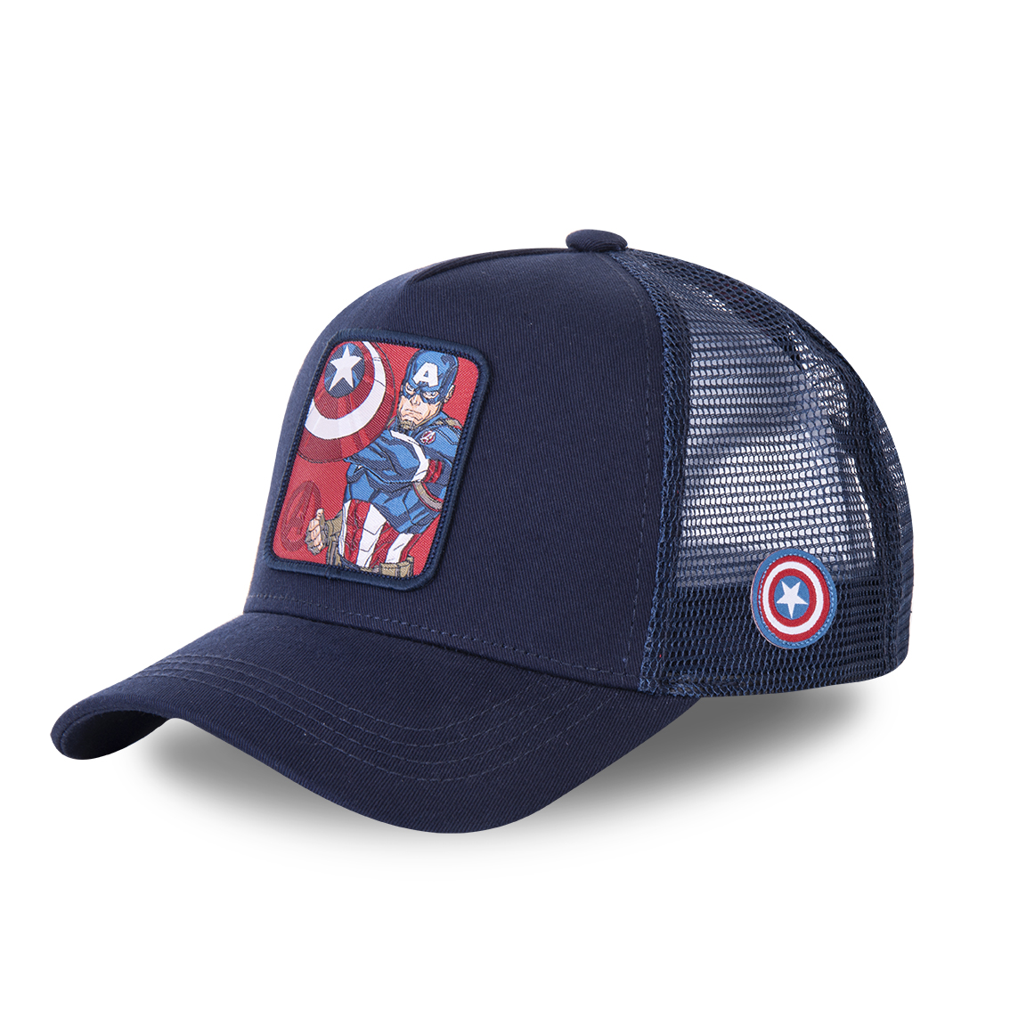 Casquette capslab trucker marvel captain america bleu (photo) Casquette capslab trucker marvel captain america bleu