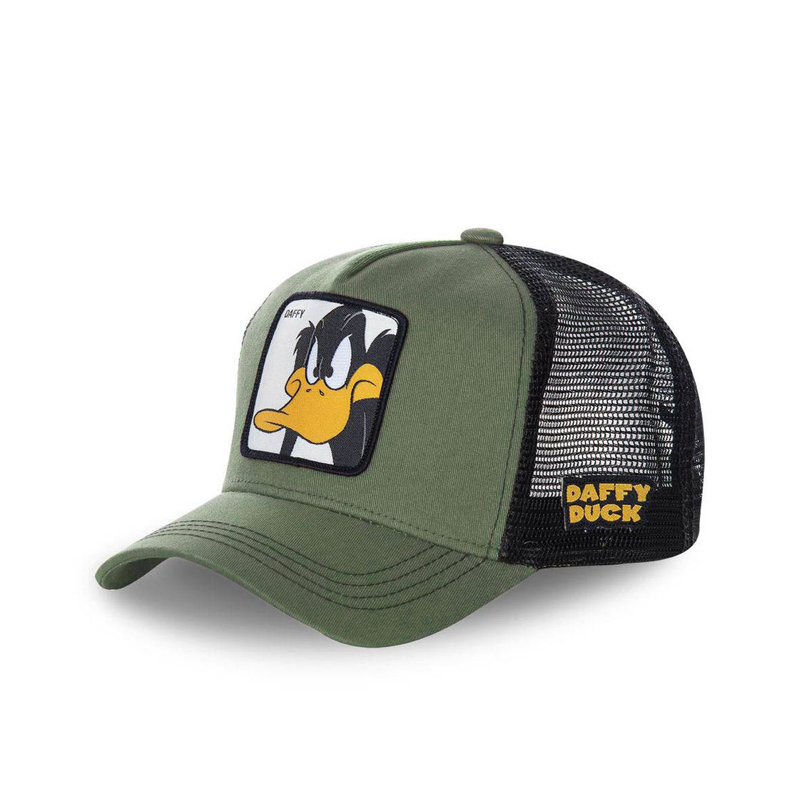 Casquette capslab looney tunes daffy vert kaki (photo) Casquette capslab looney tunes daffy vert kaki