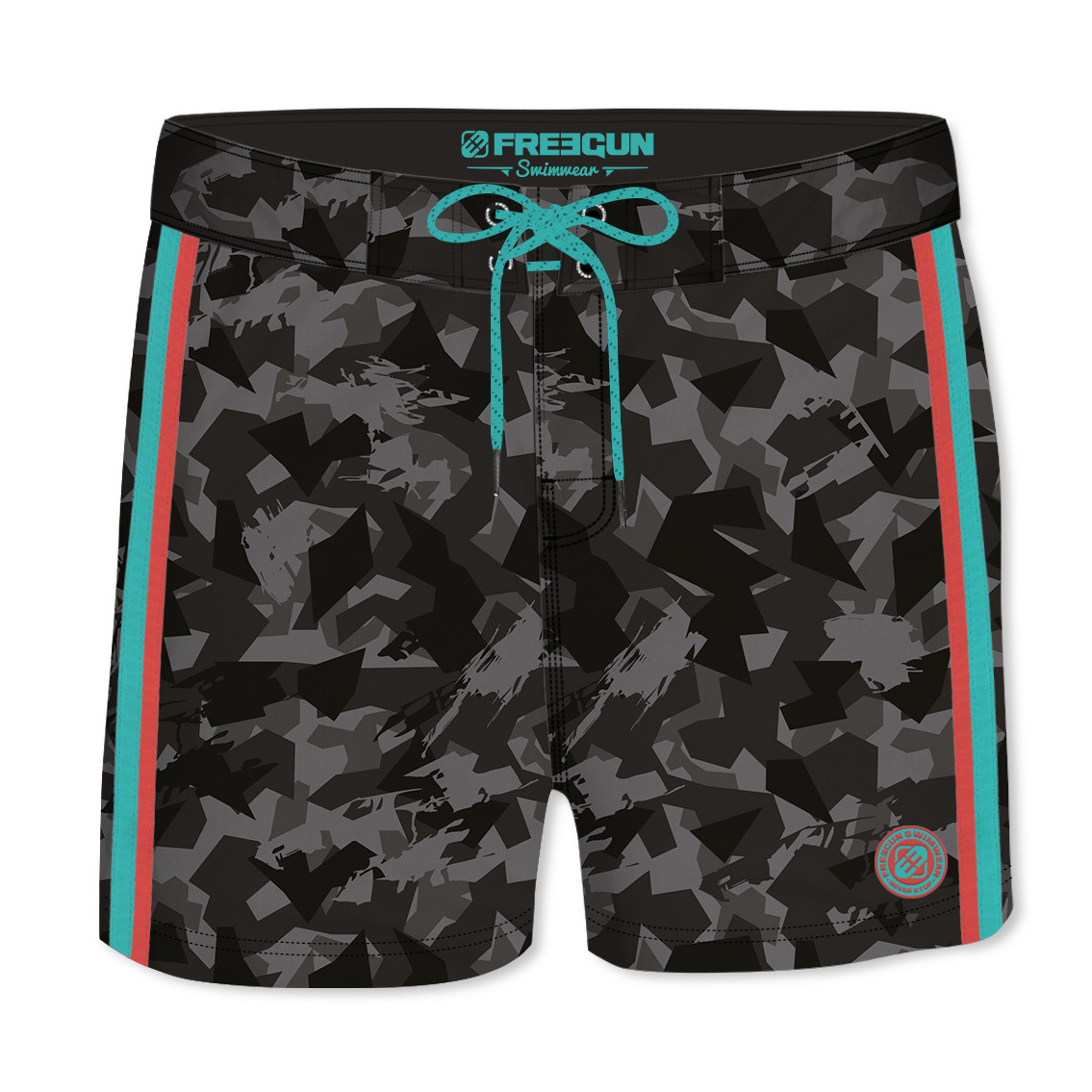 Boardshort court homme freegun camouflage noir (photo) Boardshort court homme freegun camouflage noir (photo)
