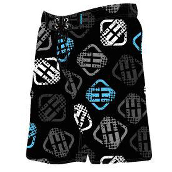 Short de bain flottant homme freegun logo gris et bleu (photo) Short de bain flottant homme freegun logo gris et bleu (photo)