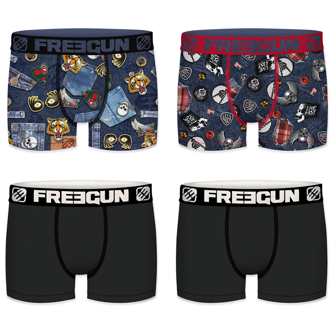 Boxer homme packx4 freegun amz f1 (photo) Boxer homme packx4 freegun amz f1 (photo)