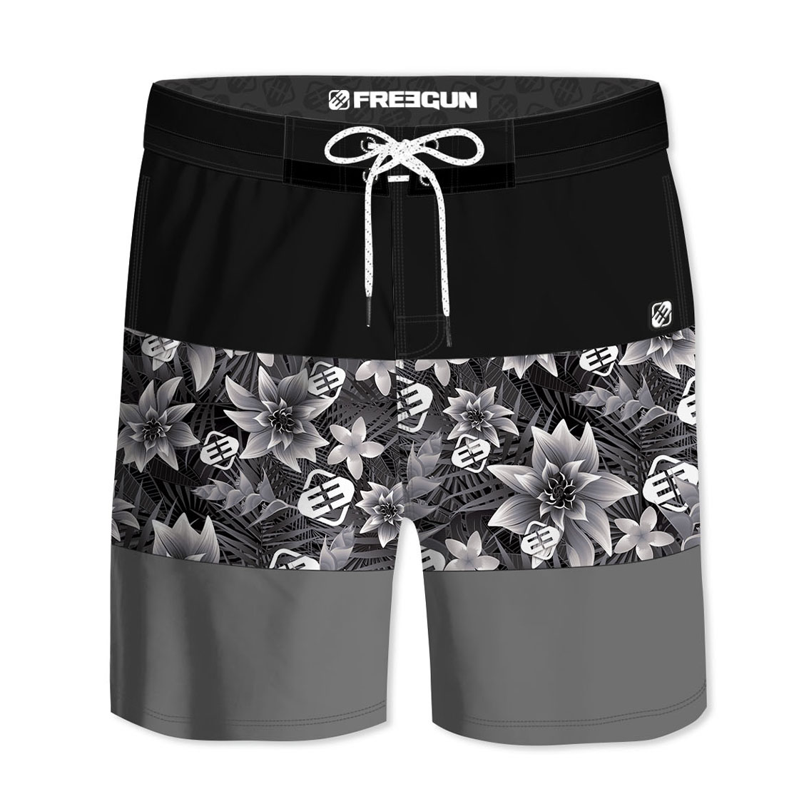 Boardshort court homme freegun ibis noir (photo) Boardshort court homme freegun ibis noir (photo)