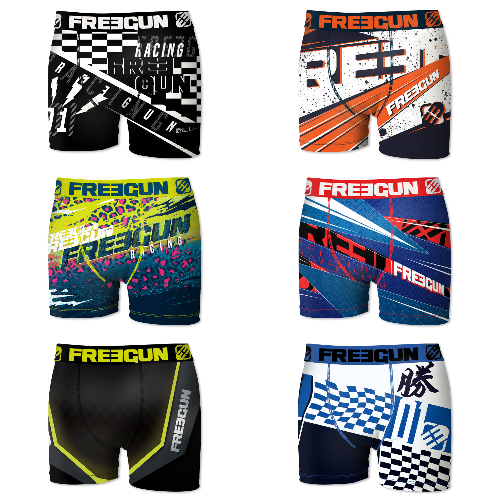Boxers homme microfibre packx6 freegun e3 (photo) Boxers homme microfibre packx6 freegun e3 (photo)
